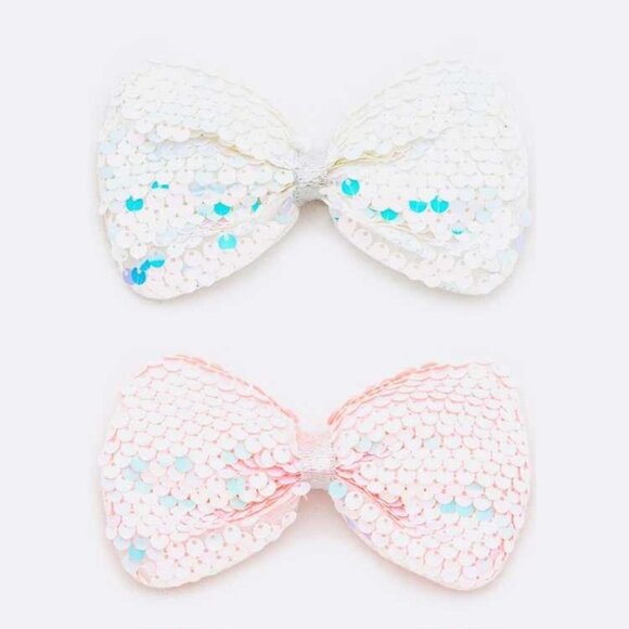 24 PC Sequins Bow Set - Assorted - Picture 3 of 4